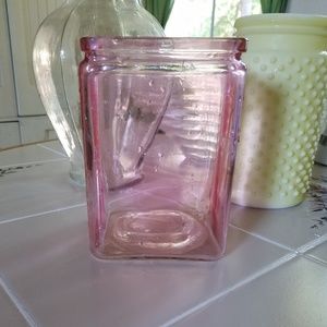 Pink glass Vase
